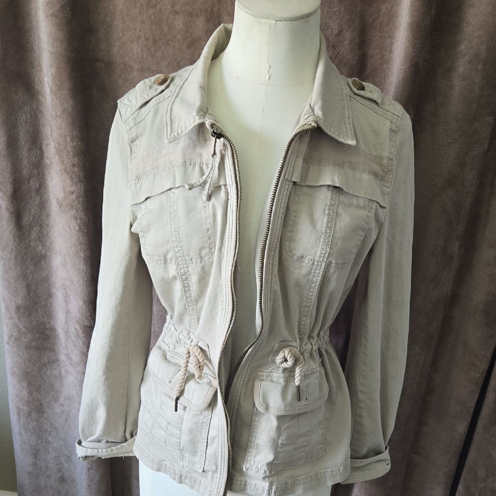 Express Tan Utility Jacket‎ Versatile Style